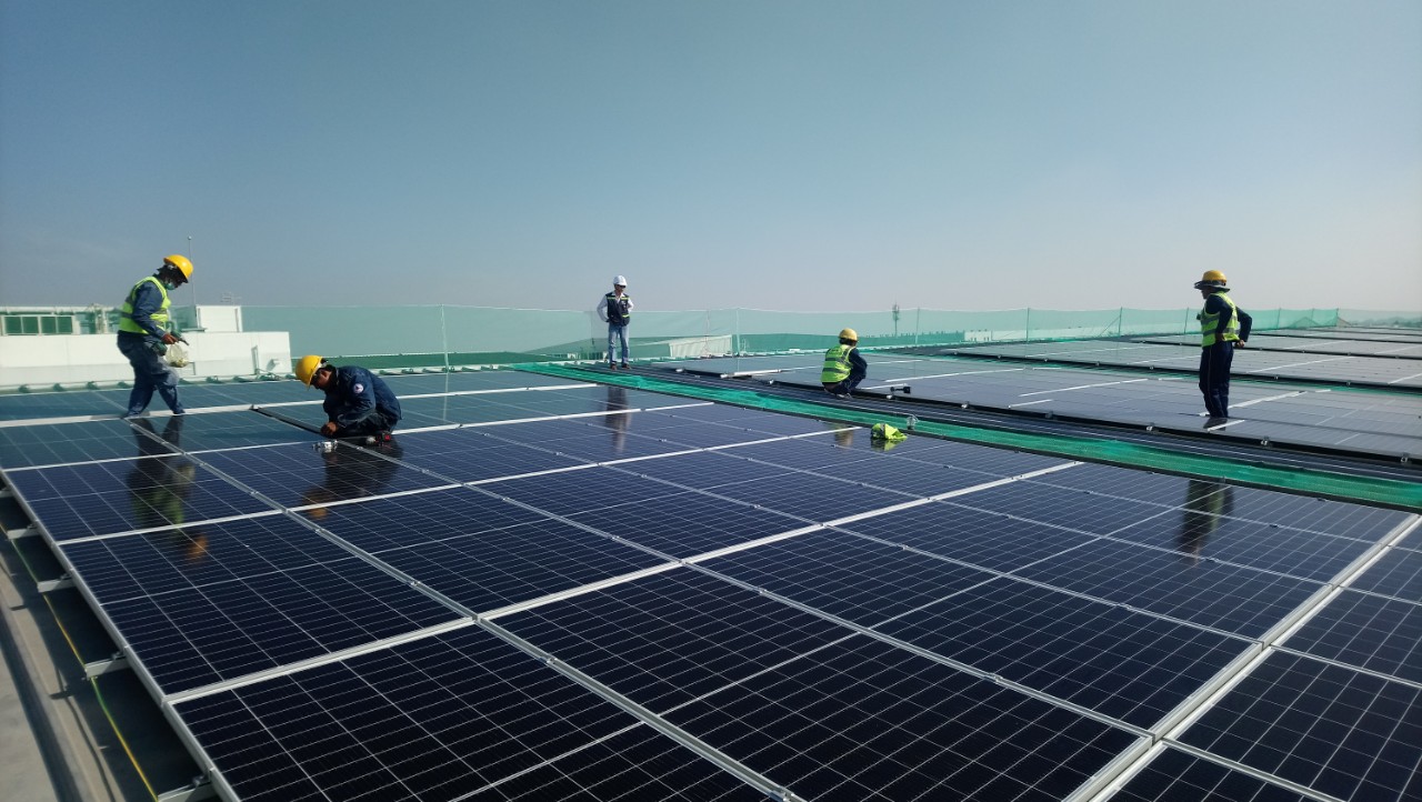 Dự án điện mặt trời do Công ty Điện Sao Việt thi công lắp đặt