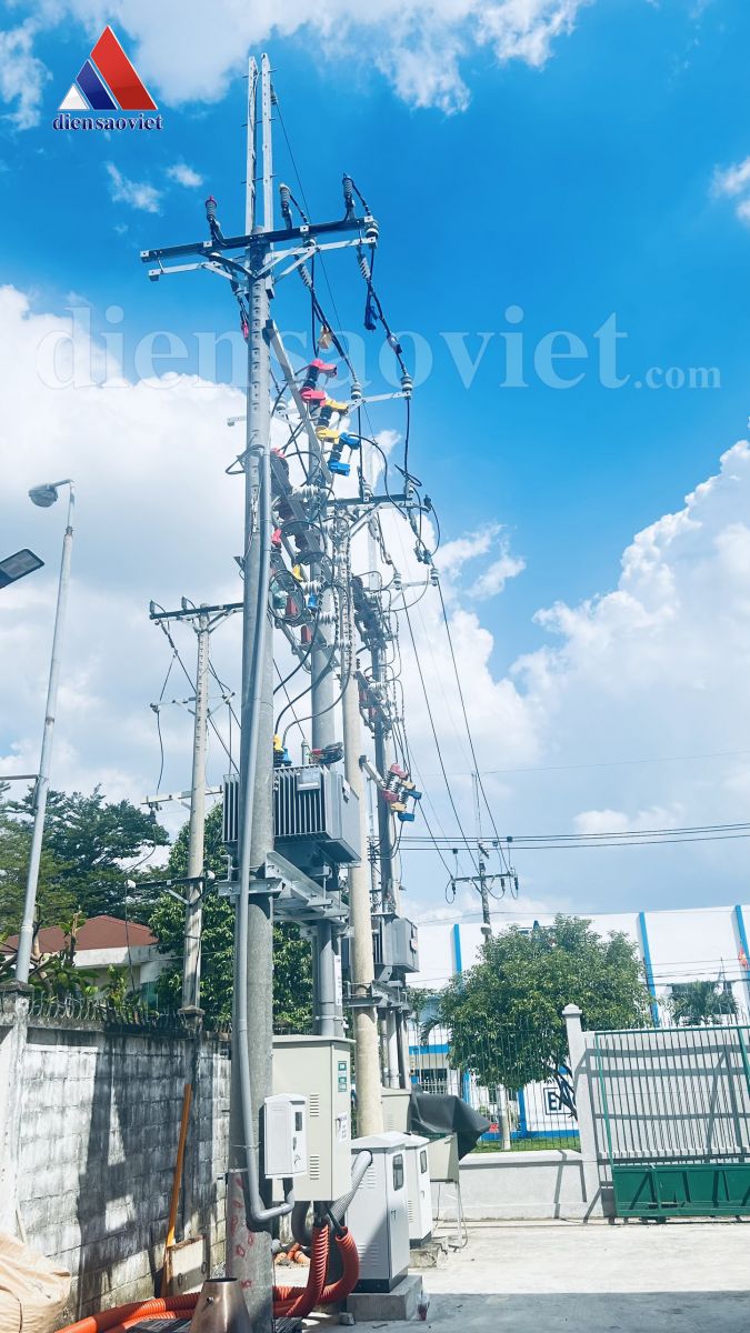 Công ty Điện Sao Việt - Đường dây trung thế 22KV & TBA 630KVA Cty CP Đầu Tư Infactor 3
