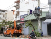 Khôi phục cấp điện cho khách hàng bị ảnh hưởng do bão số 9