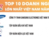 EVN đứng thứ 3 trong top 500 doanh nghiệp lớn nhất tại Việt Nam